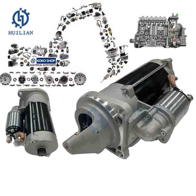 EX215 24V 9T 4.0KW موتور دیزل بخش 24V شروع حفاری قطعات موتور شروع برای هیتاچی