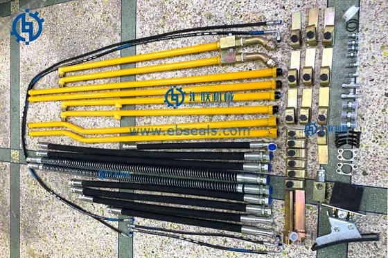 مشکی زرد کوماتسو قطعات شکن بیل مکانیکی لوله شیلنگ Hyd Long Used Life