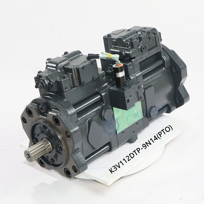 قطعات موتور پمپ هیدرولیک کاوازاکی K3V112DTP-9N14 PTO برای پمپ پیستونی اصلی بیل مکانیکی SH200A3 DX260